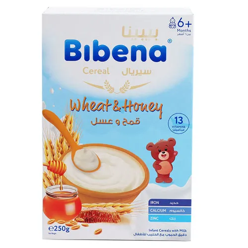 Bibena Cereal Wheat & Honey, 250g