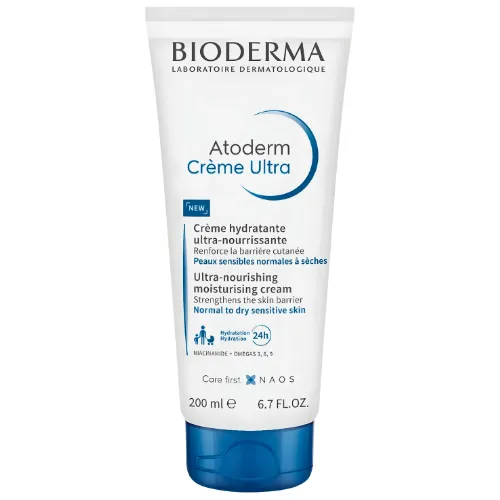 Bioderma Atoderm Ultra Moisturising Cream for Face & Body for dry skin, 200 ml