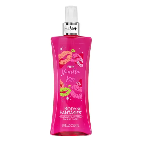 Body Fantasies Pink Vanilla Kiss Body Spray, 236 ml