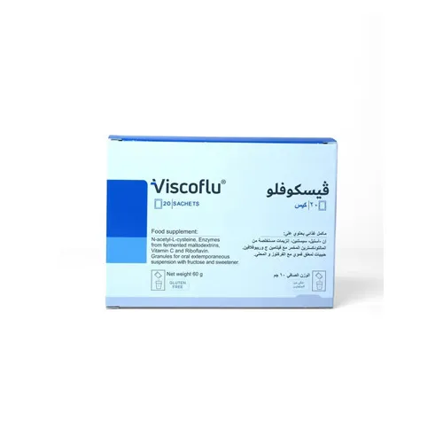 Innogen Viscoflu is a dietary supplement and anti-inflammatory with vitamin C, 20 sachets.