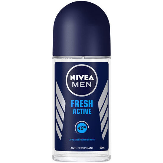 Nivea Antiperspirant Roll-On, Fresh Active for Men, 50 ml