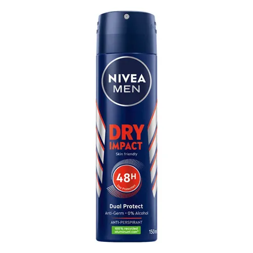 Nivea Antiperspirant Spray Dry Impact for Men, 150 ml