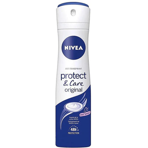 Nivea Antiperspirant Spray, Protect and Care for Women, 150 ml