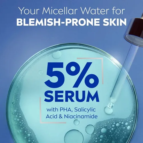 Nivea Micellar Water Serum 5% Salicylic Acid + Niacinamide, 400 ml - Image 2