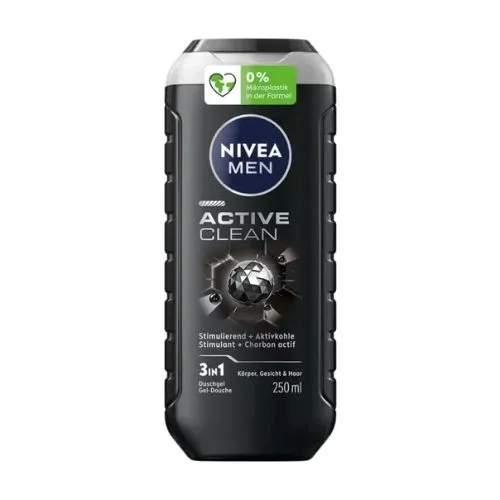 Nivea Shower Gel Active Clean for Men, 250 ml