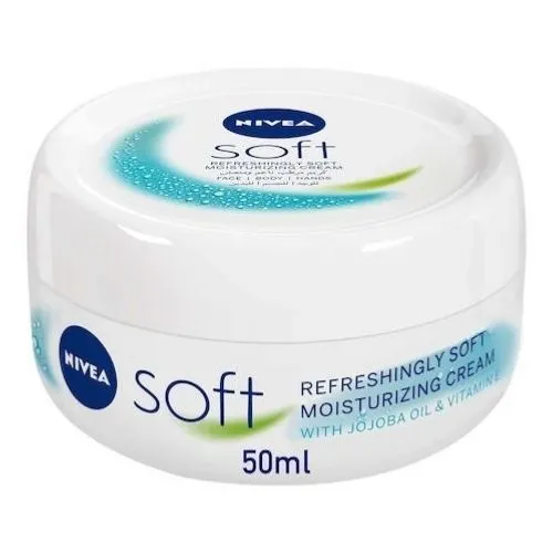Nivea Soft Moisturizing Cream for Face, Hands and Body 50 ml