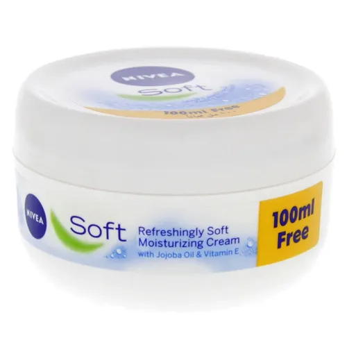 Nivea Soft Moisturizing Cream for Face, Hands and Body (Offer 200 + 100 ml)