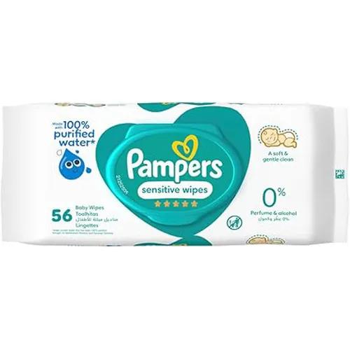 Pampers Sensitive Protect Baby Wipes 56 Wipes