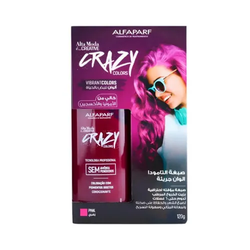 Alfaparf Alta Moda Ammonia and Peroxide-Free Temporary Hair Color - Pink, 120g