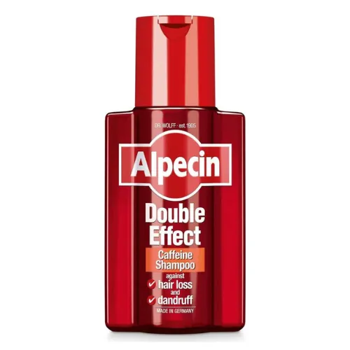 Alpecin Double Effect Caffeine Shampoo Against Dandruff and Hereditary Hair Loss, 200ml