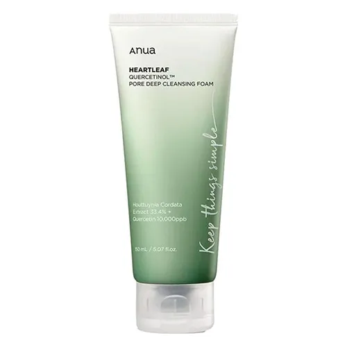 Anua HeartLeaf Quercetinol Deep Pore Cleansing Foam, 150ml