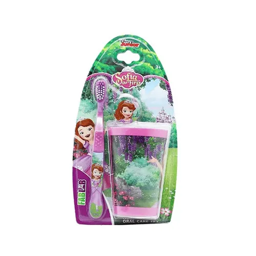 Disney FabLab Kids Soft Toothbrush with Cup,Sofia