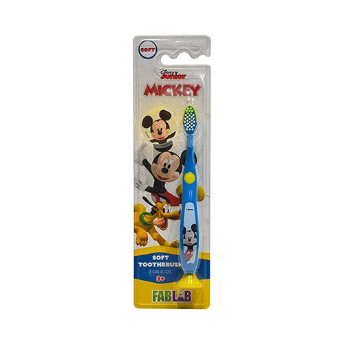 Disney FabLab Kids Soft Toothbrush with Lid,Mickey