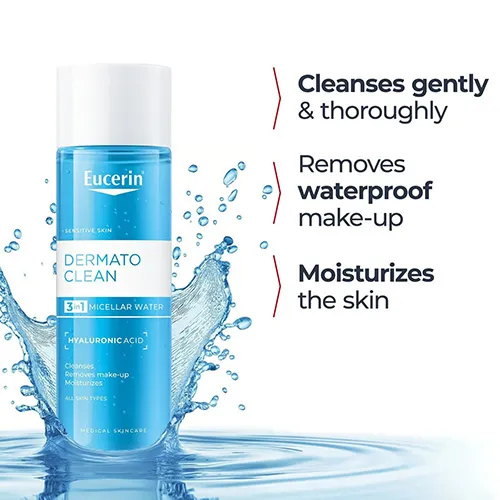 Eucerin 3 in 1 Dermatic Clean Micellar Face Wash, 200ml - الصورة 6