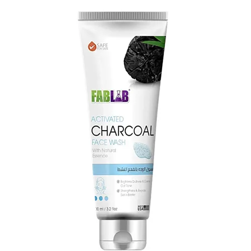 FabLab Activated Charcoal Face Wash 100ml , Deep Cleanse