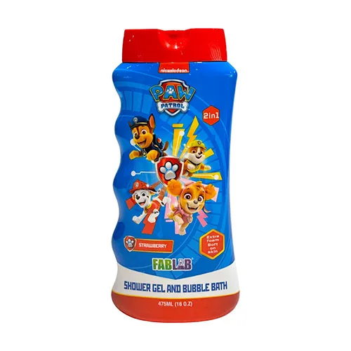 FabLab Paw Petrol Shower Gel & Bubble Bath For Kids 475ml
