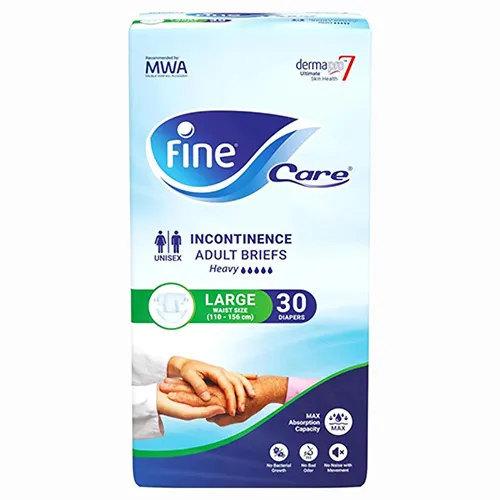 Fine Care Adult Diaper For Heavy Incontinence, Large, 30 pcs
