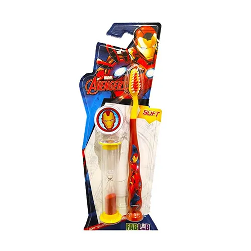 Marvel FabLab Kids Toothbrush,Iron Man With Sand Timer