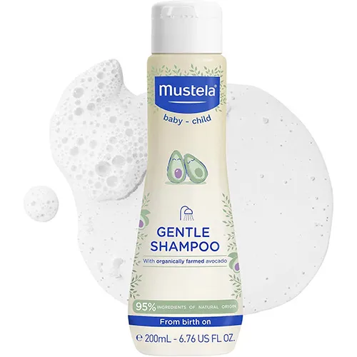 Mustela Baby Gentle Shampoo with Natural Avocado for Hair, 200 ml