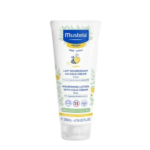 Mustela Nourishing Body Lotion with Beeswax for Baby Skin, 200 ml
