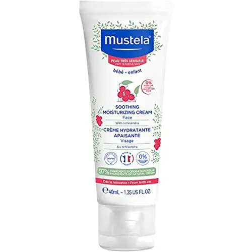 Mustela Soothing Moisturizing Face Cream for Sensitive Skin, 40 ml