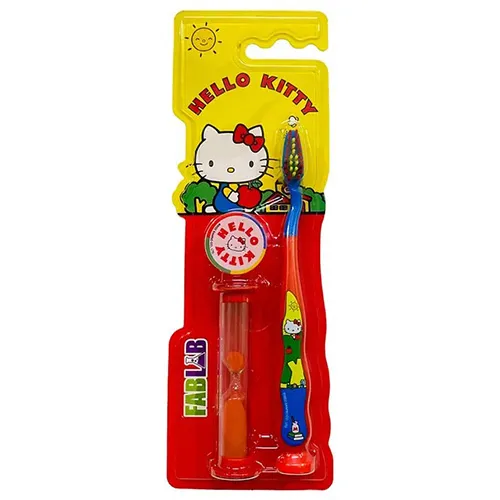Nickelodeon FabLab Battery Operated Kids Toothbrush, Hello Kitty With Sand Timer