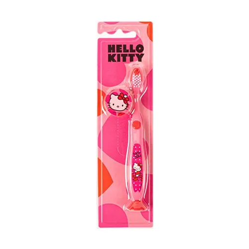 Nickelodeon FabLab Kids Soft Toothbrush with Lid,Hello Kitty