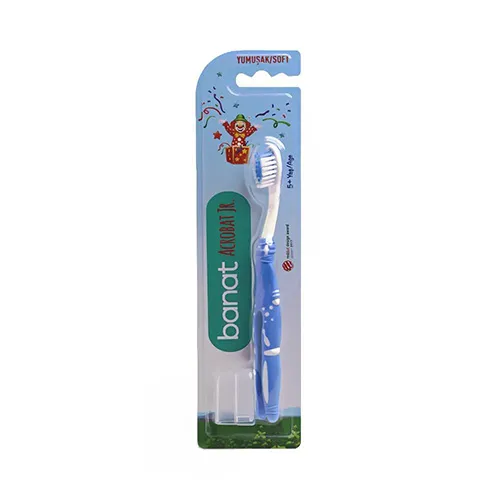 Banat Acrobat Kids Toothbrush +5 Years Assorted Colors - 1 Piece