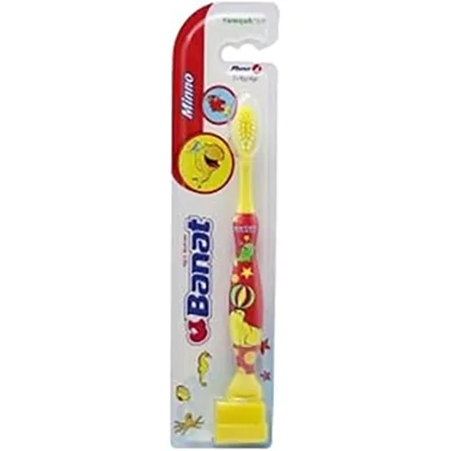 Banat Minno Kids Soft Toothbrush +5 Years Assorted Colors - 1 Piece