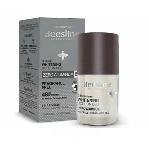 Beesline Aluminum-Free & Fragrance-Free Whitening Roll-On Deodorant For Men, 50ml