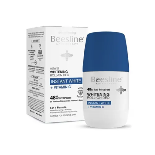Beesline Instant Bright Whitening Roll-On Deodorant Vitamin C, 50ml