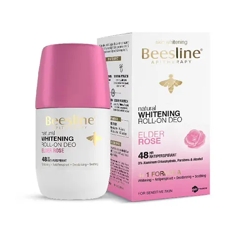 Beesline Whitening Roll-On Deodorant Rose Fragrance, 50ml