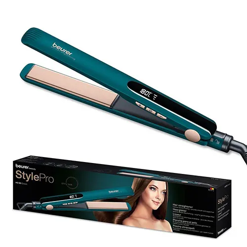 Beurer Ocean Ceramic-Keratin Hair Straightener, Ocean Blue, HS 50 - Image 3