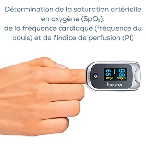 Beurer Pulse Oximeter for Heart Rate & Blood Oxygen, PO 40 - Image 2