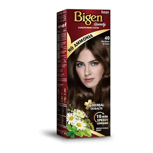 Bigen Ammonia-Free Women's Hair Dye Medium Brown 40