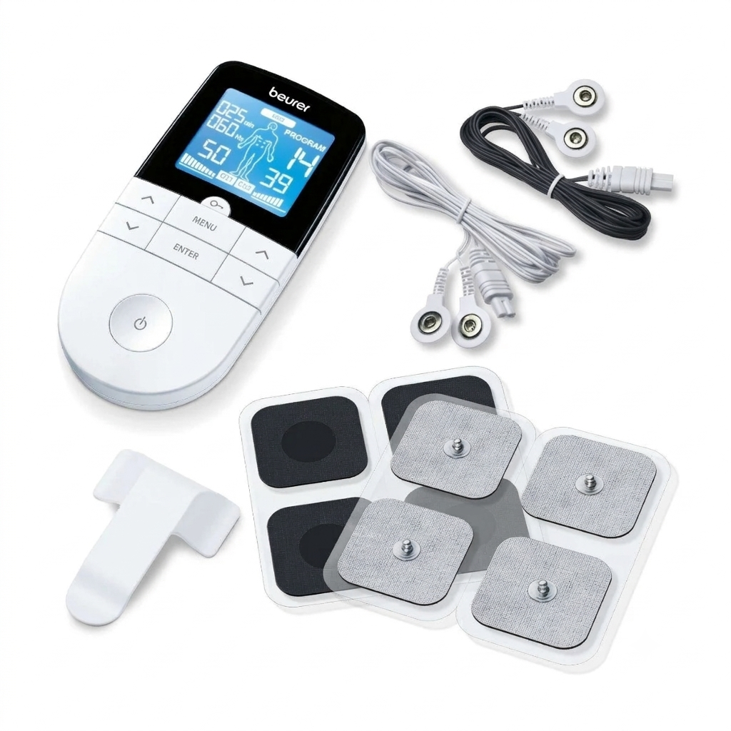 Beurer Digital TENS/EMS Unit For Pain Therapy And Muscle Stimulation, EM 49