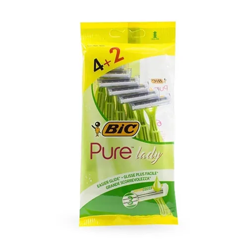 Power Lady Women's Razors with Aloe Vera Moisture Strip from Bic, 4+2 Free