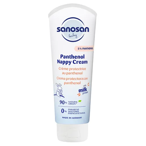 Sanosan Baby Nappy Panthenol Cream for Infants, 100ml