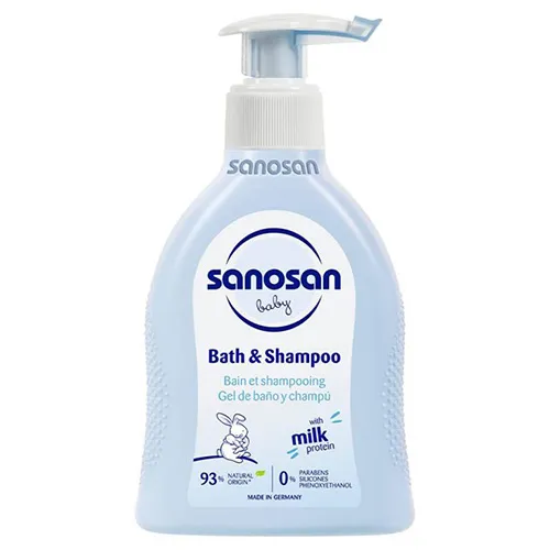 Sanosan Baby Shampoo with Milk Protein, 200ml