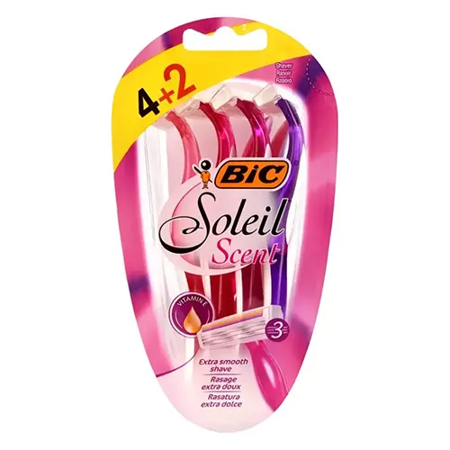 Soleil Scent 3-Blade Women's Razors from Bic, 4 + 2 Free