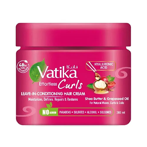 Vatika Leave-In Cream Softening For Curly Hair, 300ml