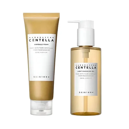SKIN1004 Centella Double Cleansing Skin Care Set Oil Cleanser+ Foaming Face Wash